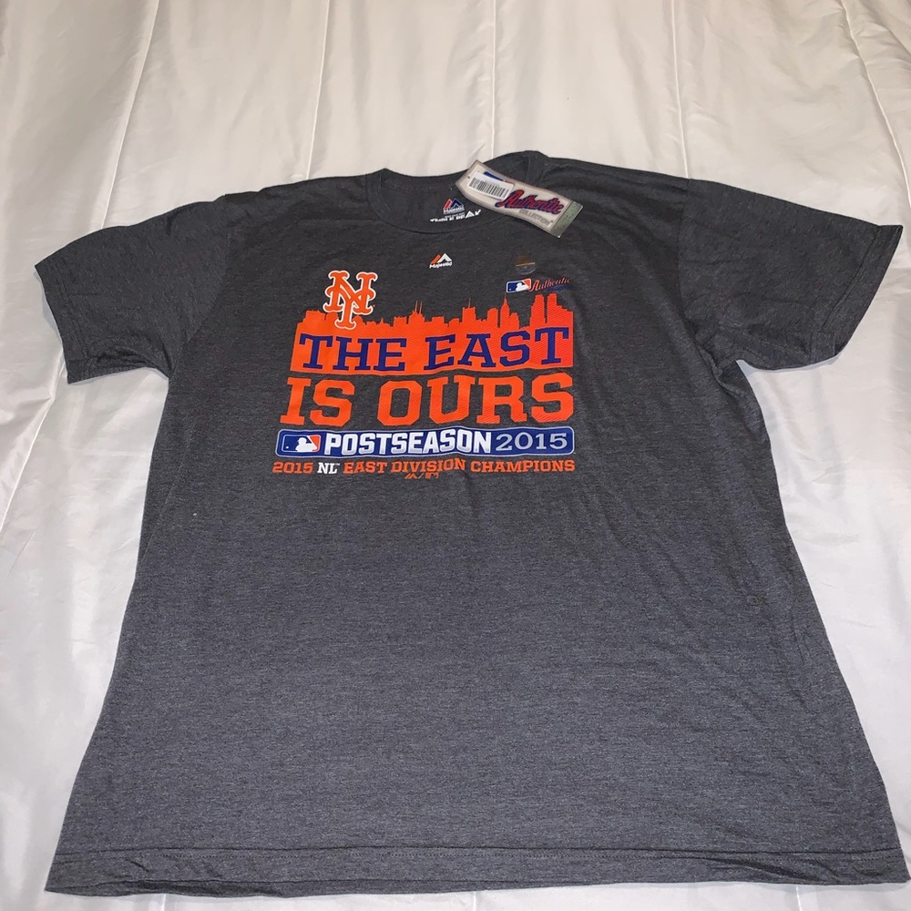 NEW YORK METS GRAY SHORT SLEEVE SHIRT